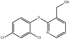 (2-[(2,4-DICHLOROPHENYL)SULFANYL]-3-PYRIDINYL)METHANOL 结构式