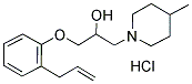 1-(2-ALLYLPHENOXY)-3-(4-METHYLPIPERIDIN-1-YL)PROPAN-2-OL HYDROCHLORIDE 结构式
