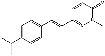 6-(4-ISOPROPYLSTYRYL)-2-METHYL-3(2H)-PYRIDAZINONE 结构式