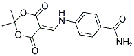 4-(((4,4-DIMETHYL-2,6-DIOXO-3,5-DIOXANYLIDENE)METHYL)AMINO)BENZAMIDE 结构式