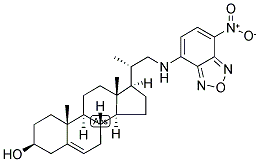 (3BETA,20S)-20-METHYL-21-((7-NITRO-4-BENZOFURAZANYL)-AMINO)-PREGN-5-EN-3-OL 结构式