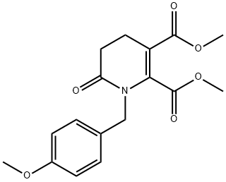 Dimethyl 1-(4-methoxybenzyl)-6-oxo-1,4,5,6-tetrahydro-2,3-pyridinedicarboxylate 结构式