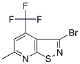 3-BROMO-6-METHYL-4-(TRIFLUOROMETHYL)ISOTHIAZOLO[5,4-B]PYRIDINE 结构式