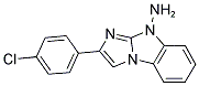 2-(4-CHLOROPHENYL)-9H-IMIDAZO[1,2-A]BENZIMIDAZOL-9-AMINE 结构式