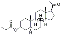 5-ALPHA-PREGNAN-3-ALPHA-OL-20-ONE PROPIONATE 结构式