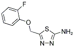 2-AMINO-5-(2-FLUOROPHENOXYMETHYL)-1,3,4-THIADIAZOLE 结构式