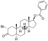 5-ALPHA-ANDROSTAN-2-ALPHA-BROMO-17-BETA-OL-3-ONE BENZOATE 结构式