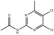 N-(4,5-DICHLORO-6-METHYL-2-PYRIMIDINYL)ACETAMIDE 结构式
