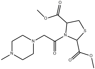 DIMETHYL 3-[2-(4-METHYLPIPERAZINO)ACETYL]-1,3-THIAZOLANE-2,4-DICARBOXYLATE