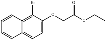 ETHYL 2-(1-BROMO-2-NAPHTHYLOXY)ACETATE 结构式