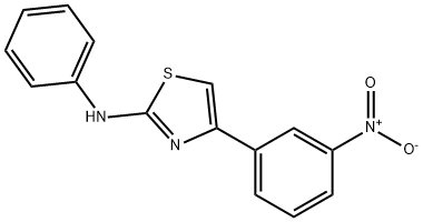 (4-(3-NITROPHENYL)(2,5-THIAZOLYL))PHENYLAMINE 结构式