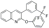 2-PHENOXY-3-[3-(TRIFLUOROMETHYL)PHENYL]QUINOLINE 结构式