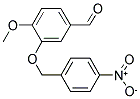 4-METHOXY-3-[(4-NITROBENZYL)OXY]BENZALDEHYDE 结构式