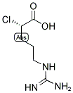 L-ALPHA-CHLORO-D-GUANIDINE VALERIC ACID 结构式