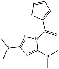 [3,5-BIS(DIMETHYLAMINO)-1H-1,2,4-TRIAZOL-1-YL](2-THIENYL)METHANONE 结构式