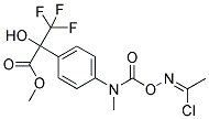 Methyl 2-(4-[(([(1-chloroethylidene)amino]oxy)carbonyl)(methyl)amino]phenyl)-3,3,3-trifluoro-2-hydroxypropanoate 结构式