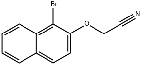 2-((1-溴萘-2-基)氧基)乙腈 结构式