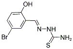 2-[(5-BROMO-2-HYDROXYPHENYL)METHYLENE]HYDRAZINE-1-CARBOTHIOAMIDE 结构式