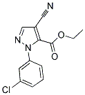 ETHYL 1-(3-CHLOROPHENYL)-4-CYANO-1H-PYRAZOLE-5-CARBOXYLATE 结构式