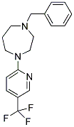 1-BENZYL-HEXAHYDRO-4-[5-(TRIFLUOROMETHYL)PYRIDIN-2-YL]-1,4-DIAZEPINE 结构式