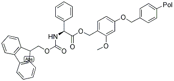 FMOC-PHENYLGLYCINE-SASRIN(TM)-RESIN 结构式