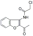 N-(2-ACETYL-1-BENZOFURAN-3-YL)-2-CHLOROACETAMIDE 结构式