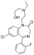 2-HYDROXYETHYLFLURAZEPAM 结构式