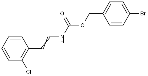 4-Bromobenzyl N-(2-chlorostyryl)carbamate 结构式