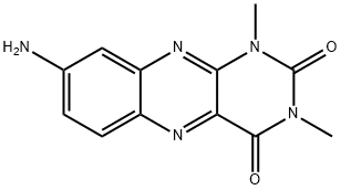 8-AMINO-1,3-DIMETHYL-1H-BENZO[G]PTERIDINE-2,4-DIONE 结构式