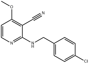 2-((4-氯苄基)氨基)-4-甲氧基烟腈 结构式