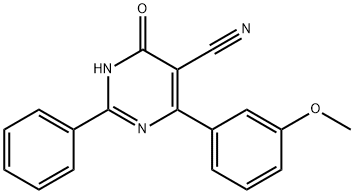 4-Hydroxy-6-(3-methoxyphenyl)-2-phenyl-5-pyrimidinecarbonitrile