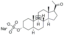 5-ALPHA-PREGNAN-3-ALPHA-OL-20-ONE SULPHATE SODIUM SALT 结构式