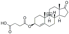 4-Androsten-3-beta-ol-17-one hemisuccinate 结构式