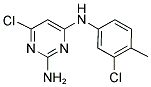 6-CHLORO-N4-(3-CHLORO-4-METHYLPHENYL)-2,4-PYRIMIDINEDIAMINE 结构式