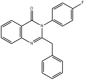 2-Benzyl-3-(4-fluorophenyl)-4(3H)-quinazolinone 结构式