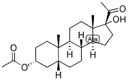 5-BETA-PREGNAN-3-ALPHA, 17-DIOL-20-ONE 3-ACETATE 结构式