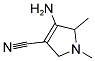 4-AMINO-1,5-DIMETHYL-2,5-DIHYDRO-1H-PYRROLE-3-CARBONITRILE 结构式