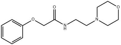 N-(2-MORPHOLIN-4-YLETHYL)-2-PHENOXYETHANAMIDE 结构式