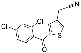 2-[5-(2,4-DICHLOROBENZOYL)-3-THIENYL]ACETONITRILE 结构式