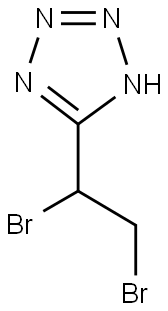 5-(1,2-Dibromo-ethyl)-1H-tetrazole 结构式