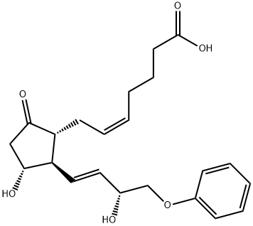 16-PHENOXY TETRANOR PROSTAGLANDIN E2 结构式