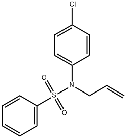 N-Allyl-N-(4-chlorophenyl)benzenesulfonamide 结构式