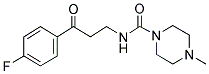 N-[3-(4-FLUOROPHENYL)-3-OXOPROPYL]-4-METHYLPIPERAZINE-1-CARBOXAMIDE 结构式