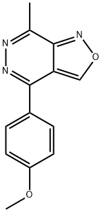 4-(4-METHOXYPHENYL)-7-METHYLISOXAZOLO[3,4-D]PYRIDAZINE 结构式