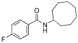 N-CYCLOOCTYL-4-FLUOROBENZENECARBOXAMIDE 结构式