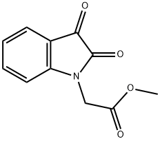 (2,3-DIOXO-2,3-DIHYDRO-INDOL-1-YL)-ACETIC ACID METHYL ESTER 结构式