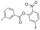 5-FLUORO-2-NITROPHENYL 3-METHYLBENZOATE 结构式
