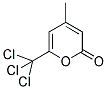 4-Methyl-6-(trichloromethyl)-2H-pyran-2-one 结构式