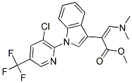 METHYL 2-(1-[3-CHLORO-5-(TRIFLUOROMETHYL)-2-PYRIDINYL]-1H-INDOL-3-YL)-3-(DIMETHYLAMINO)ACRYLATE 结构式