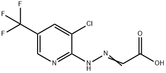 2-(2-(3-氯-5-(三氟甲基)吡啶-2-基)肼基)乙酸 结构式